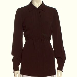 Vintage Prada Raw Silk Tunic Blouse